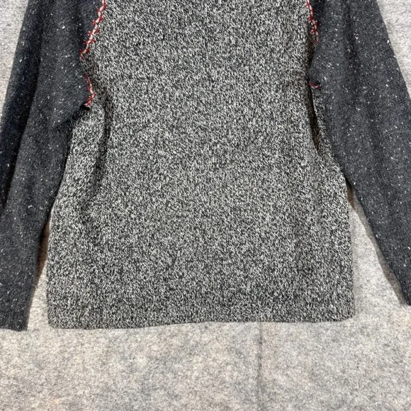 Woolrich Charcoal Gray Half Zip Knit Sweater Outdoor Casual Gorp Core Hiking L - Picture 13 of 14